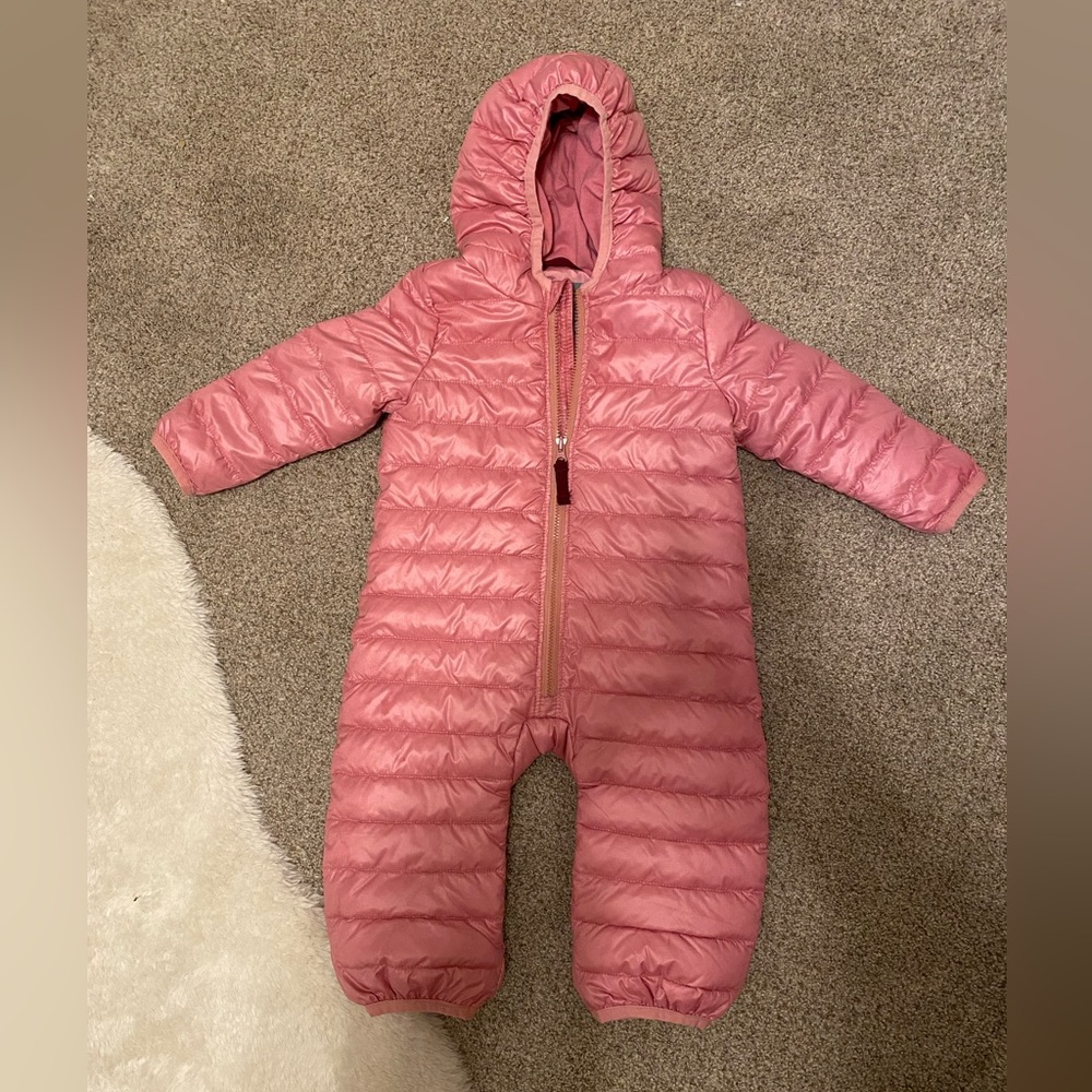 Primary Pink 0-6 puffer